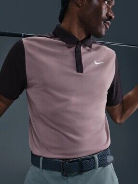 Nike Tour Dri-FIT Victory+ Blocked Polo ~ Purple Lavender HM5637-204 | Men's: L